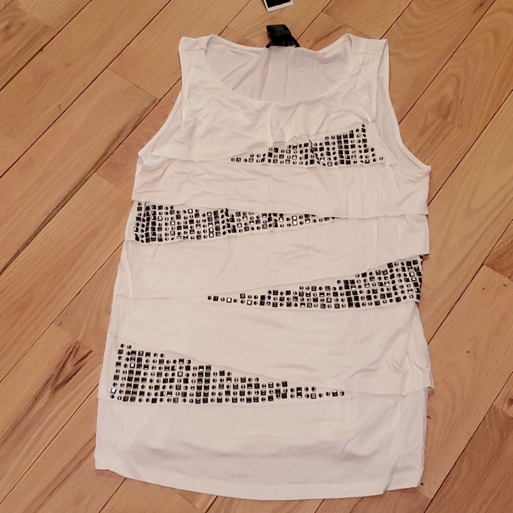 Design 365 Blouse w/ Gunmetal Design-Sm-NWT